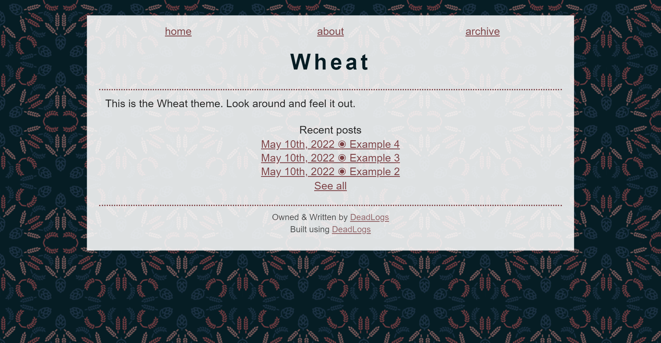 Wheat Theme